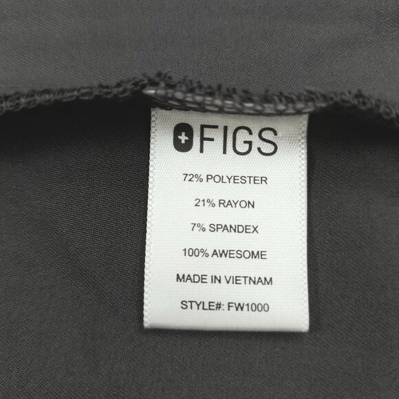 Figs Scrub Top Womens XS Gray Catarina One-Pocket Short Sleeve Work Uniform - Picture 8 of 11